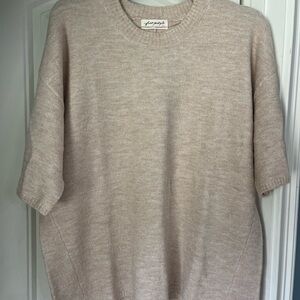 Free People  Crewneck Short Sleeve Sweater